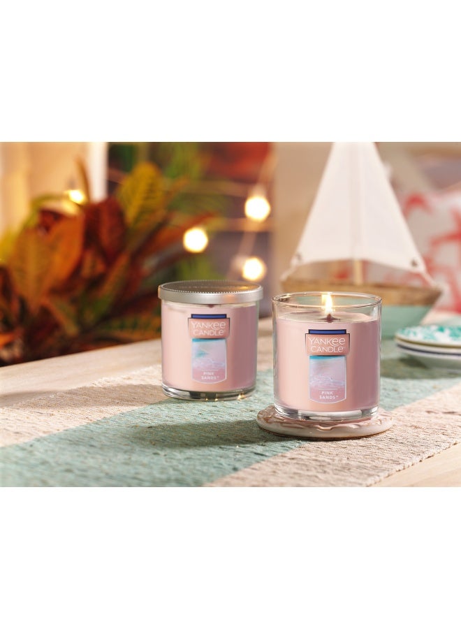 Pink Sands Scented Classic 7 Oz Small Tumbler Single Wick Candle Over 35 Hours Of Burn Time