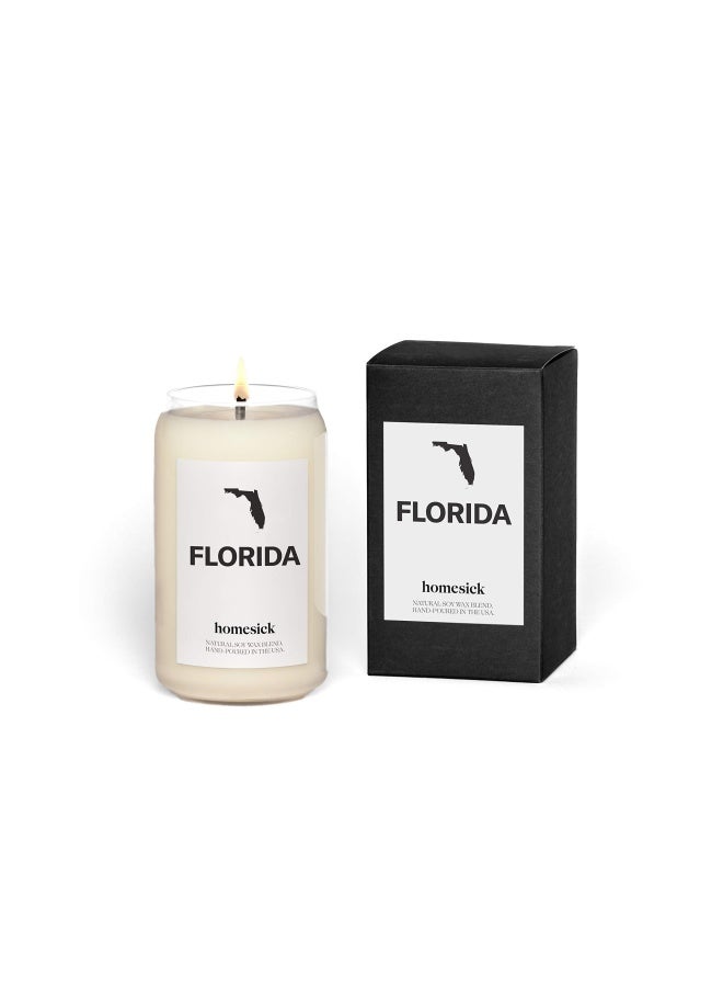 Homesick Premium Scented Candle Florida Scents Of Spanish Moss Bergamot 1375 Oz 60 80 Hour Burn Natural Soy Blend Candle Home Decor Relaxing Aromatherapy Candle