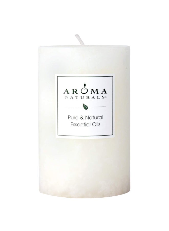 Holiday Essential Oil Scented Pillar Candle  Vanilla & Peppermint  Cool Wish  2.5 inch x 4 inch