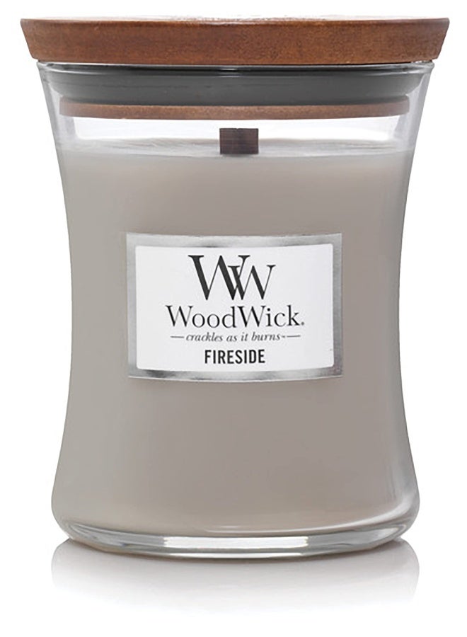 Medium Candle Fireside  Grey   9.9cm Lx 9.9cm W x 11.4cm H   92106AM