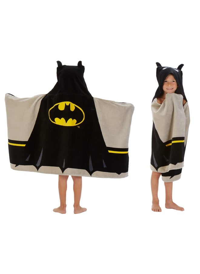 Franco Batman Kids Bath Pool Beach Super Soft Cotton Terry Hooded Towel Wrap 24 X 50 By