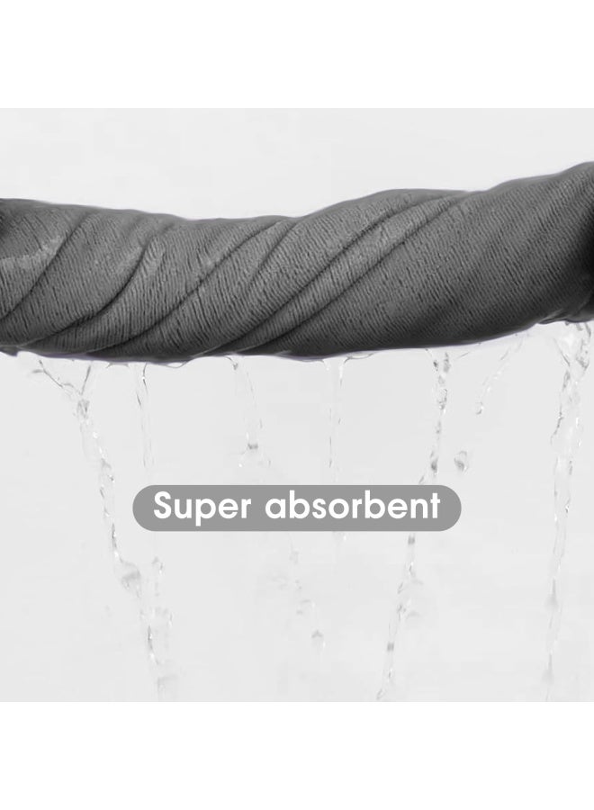 Microfiber Bath Towel 2 Pack30 X 60 Oversized Soft Super Absorbent And Fast Drying No Fading Multipurpose Use For Sports Travel Fitness Yoga 30 In X 60 In Grey 2 Count Grey