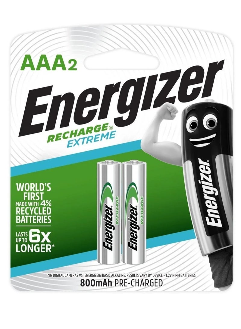 Recharge Extreme Batteries AAA2 - 2 Batteries
