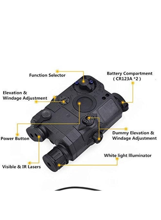 Peq 15 Style Battery Case Box Upgrade Version Led White Light Black For Aeg Gbb