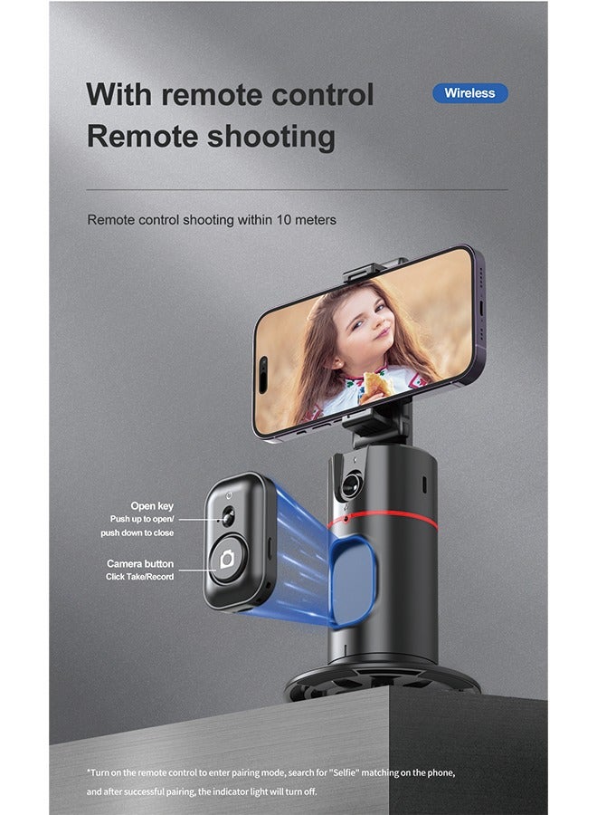 Smart 360° Tracking Gimbal with Detachable Phone Holder