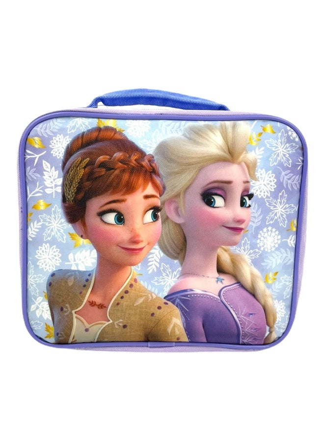Disney Frozen 2 Lunch Box With Princesses Elsa And Anna Soft Insulated Lunch Bag For Girls Purple