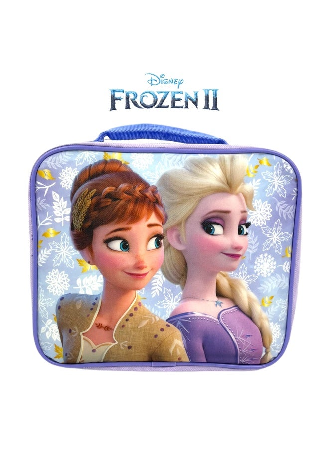 Disney Frozen 2 Lunch Box With Princesses Elsa And Anna Soft Insulated Lunch Bag For Girls Purple