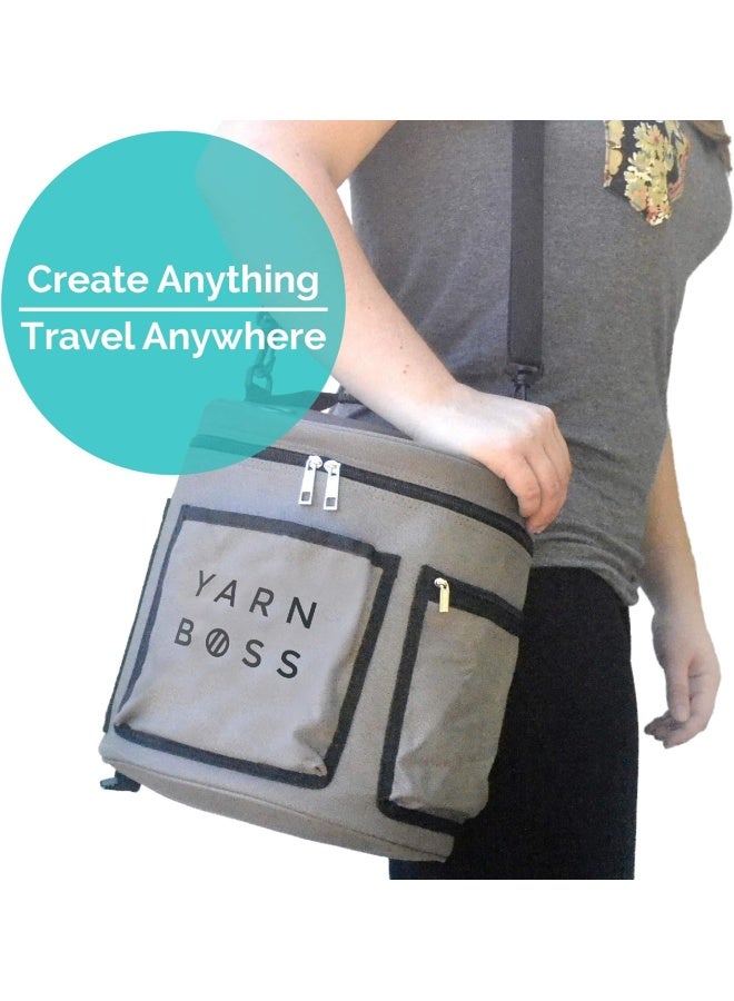 Yarn Boss Yarn Bag - Travel With Yarn And Knitting Supplies - Yarn Storage To Organize Multiple Projects And Keep Your Yarn Safe And Clean - Knitting And Crochet Supplies Yarn Holder