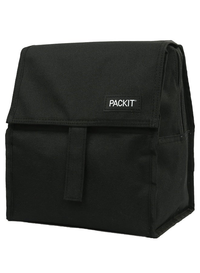 Packit Freezable Lunch Bag With Zip Closure 1 Count Black Itp-019