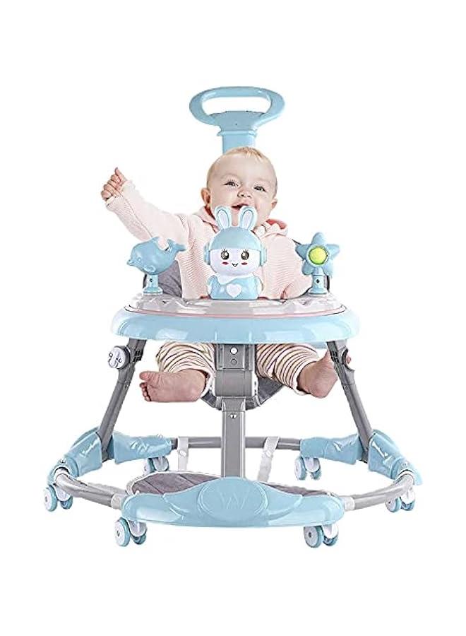Baby Walker for Kids, Round Kids Walker with 3 Adjustable Height | Walker for Baby with Baby Toys & Music | Kids Activity Walker | Walker for Baby Boy Girl 6-18 Months