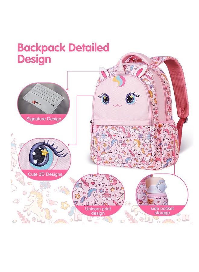 Kids 16 Inch School Bag Unicorn - Pink