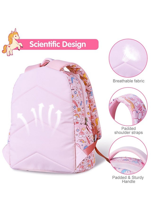 Kids 16 Inch School Bag Unicorn - Pink