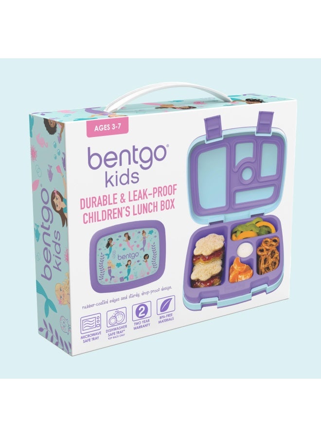 Kids Prints Leak-Proof  5-Compartment Bento-Style Kids Lunch Box - Ideal Portion Sizes For Ages 3 To 7 - Bpa-Free  Dishwasher Safe  Food-Safe Materials  Mermaids In The Sea