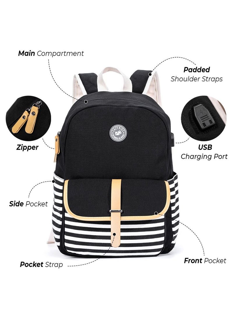 Classic School Bag-Black