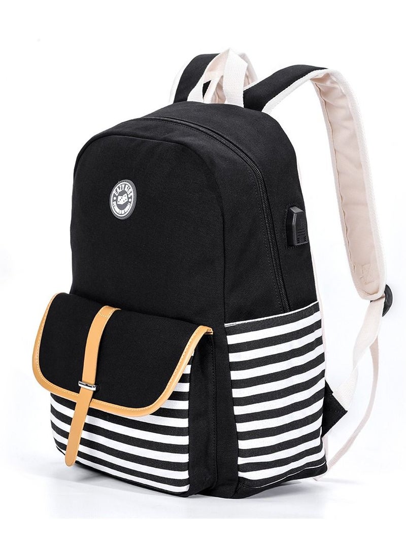 Classic School Bag-Black