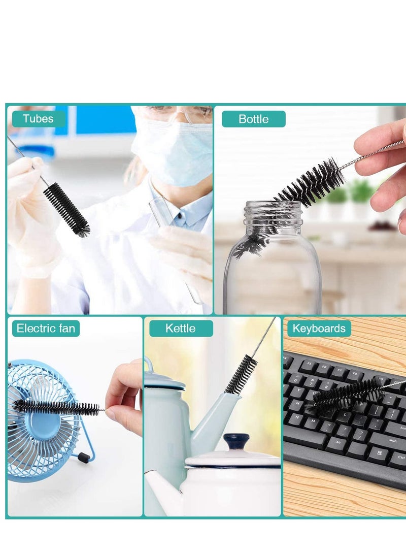 Kettle Spout Brush Teapot Nozzle Brush Set Bottle Tube Brush Pipe Cleaner Glasses Straw Coffee Machine Cleaning Brushes - 12 Pcs