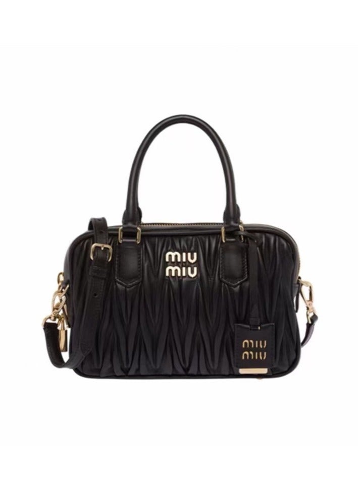 Miu Miu Pleated Cross-body Shoulder Bag Handbag 24*15.5*6cm