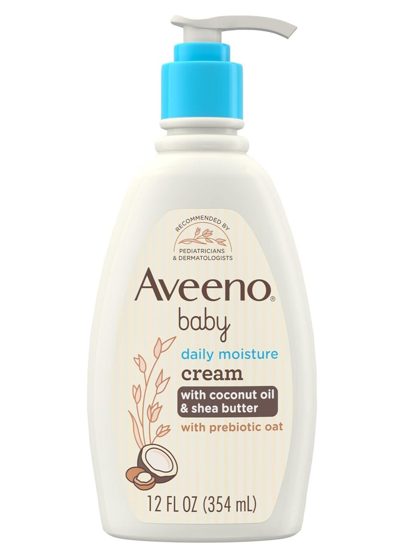 Aveeno Baby Daily Moisture Cream with Coconut Oil & Shea Butter 12 Fl Oz (354 Ml)