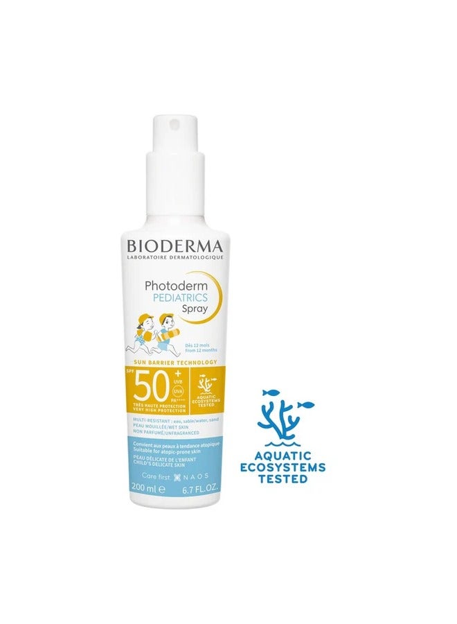 Photoderm Pediatrics Spray Sun Barrier Technology SPF 50+ UVA/UVB, 200 ml