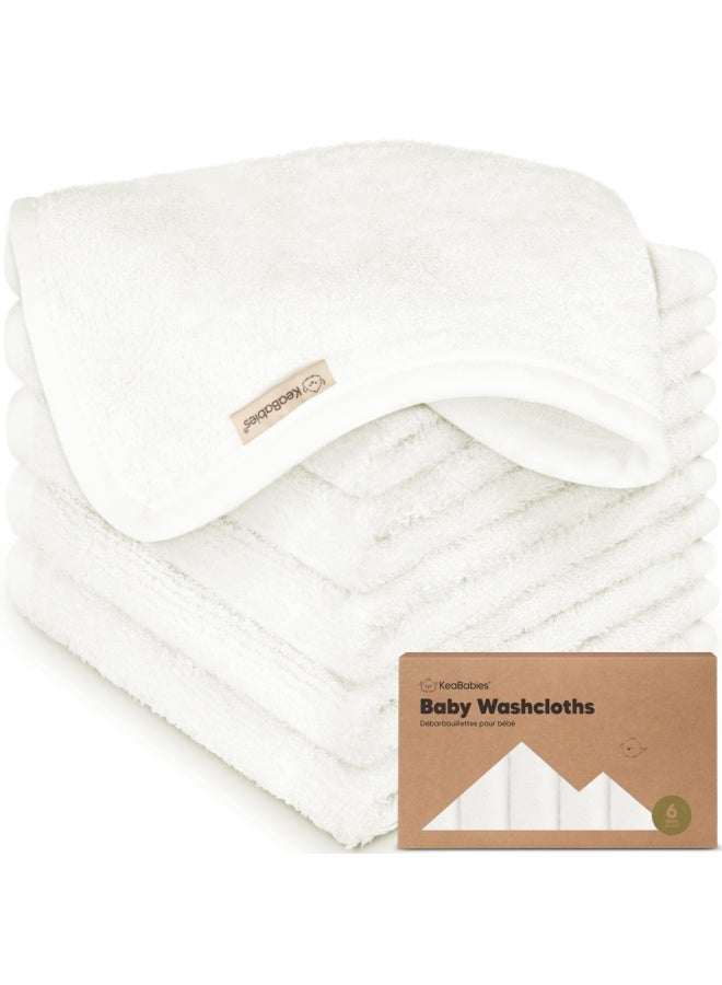 Baby Washcloths Baby Bamboo Washcloths Towel Soft Organic Baby Washcloths For Motherhood Face Towels For Baby Adult And Infant Hypoallergenic Anti Bacterial Towels White