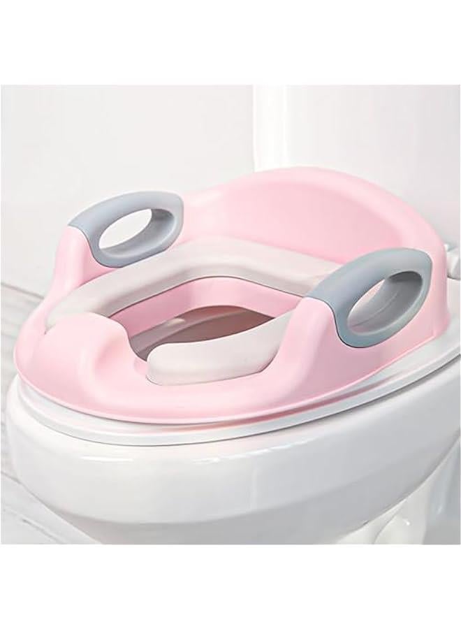 Baybee Milano Baby Potty Training Seat for Kids, Toilet Seat for Baby with Soft Cushion Seat | Toilet Training Seat with Comfortable Seating | Kids Potty Chair for 0 to 5 years (Pink)