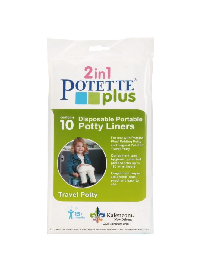 Potette Plus On The Go Potty Liner Re-Fills 10-Pack