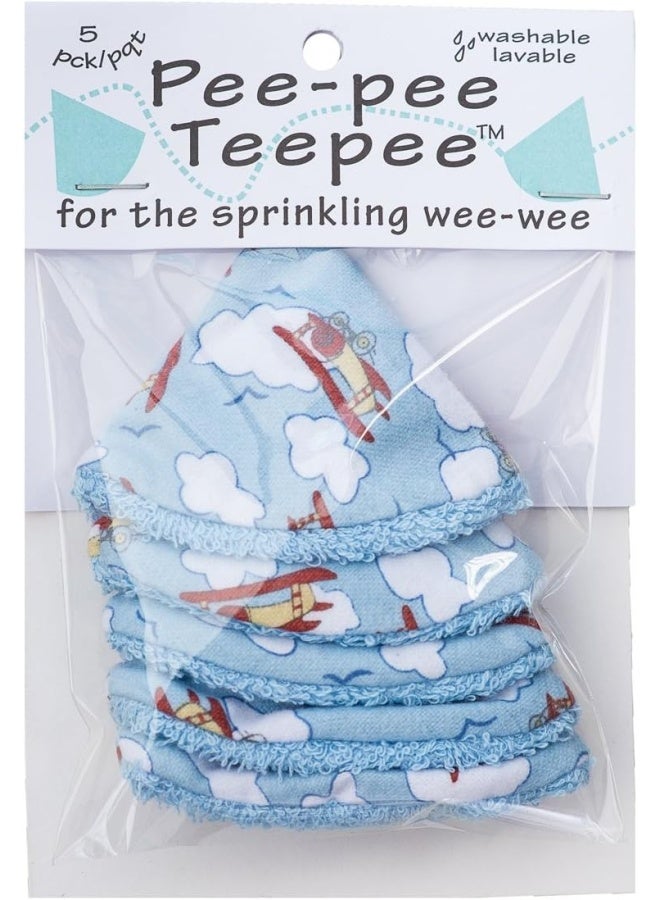 The Peepee Teepee For The Sprinkling Weewee: 5 Aeroplanes In Cellophane Bag