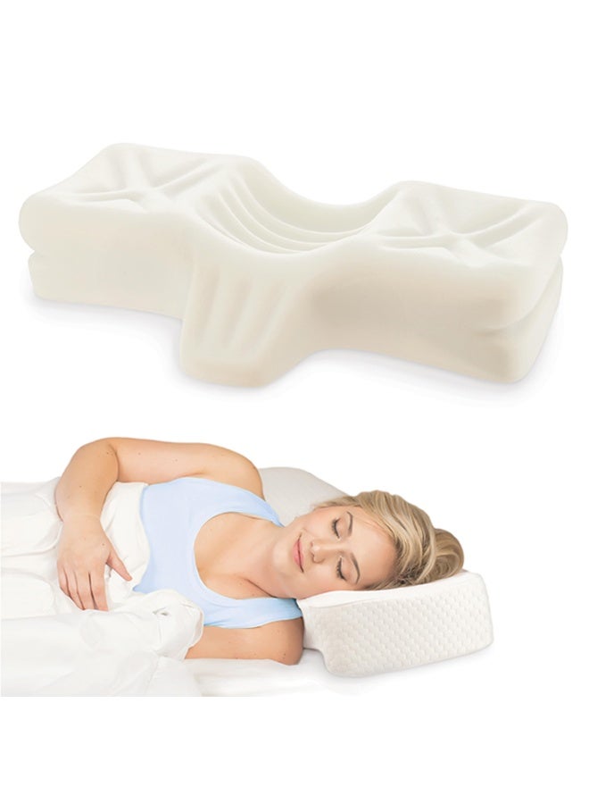 Cervical Orthopedic Foam Sleeping Pillow  For Neck  Shoulder  And Back Pain Relief  Helps Spinal Alignment  Back And Side Sleeping  Firm - Petite