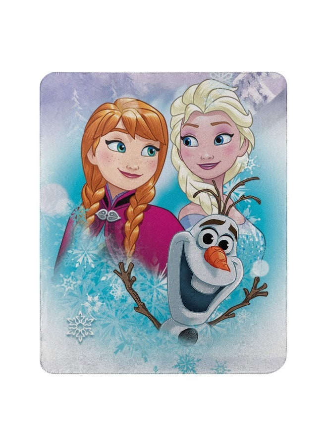 Disney Frozen Snow Journey Fleece Throw Blanket 45 X 60  Multi Color 1 Count