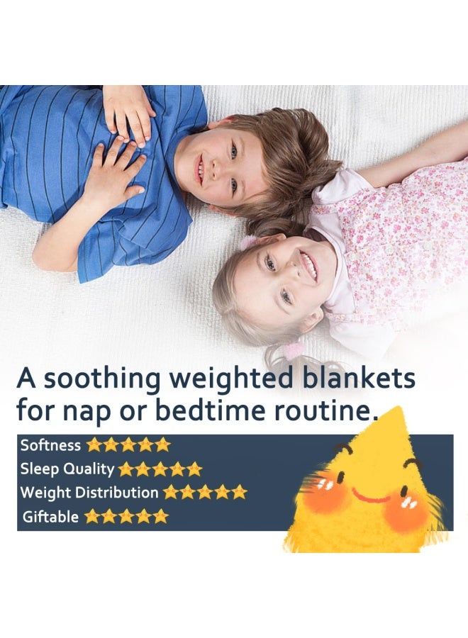 Weighted Blanket For Kids 5Lbs 36X48 Toddler Heavy Blanket Innovative One Piece Design For Boys And Girls