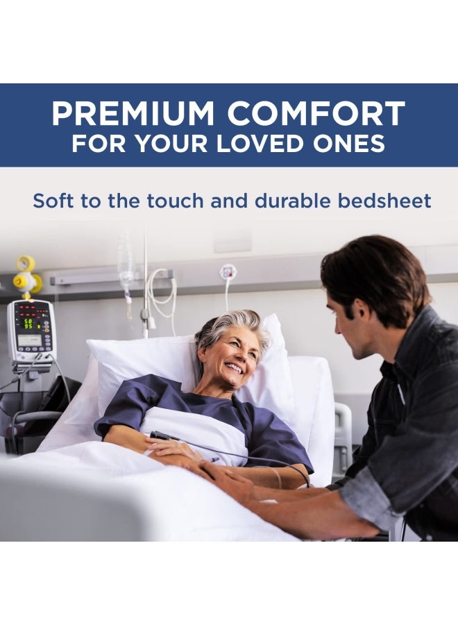 Shopbedding Fitted Hospital Bed Sheets - Soft Knitted Jersey Sheet 4 Pack