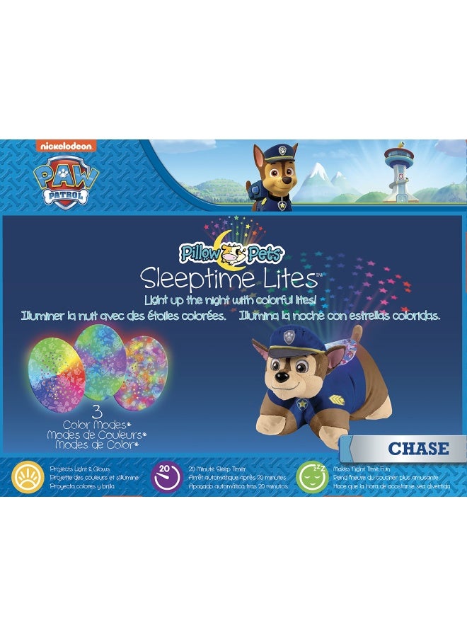 Paw Patrol Chase Sleeptime Lite 11 Nickelodeon Stuffed Animal Nightlight 1 Count Pack of 1 Multicolor