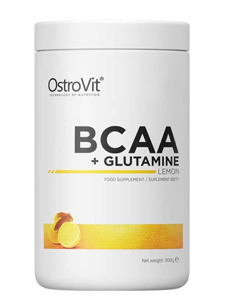 OstroVit BCAA+ Glutamine 500g Lemon Flavor 50 Serving