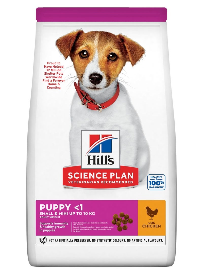Hill's Science Plan Small & Mini Puppy Food with Chicken 1.5kg