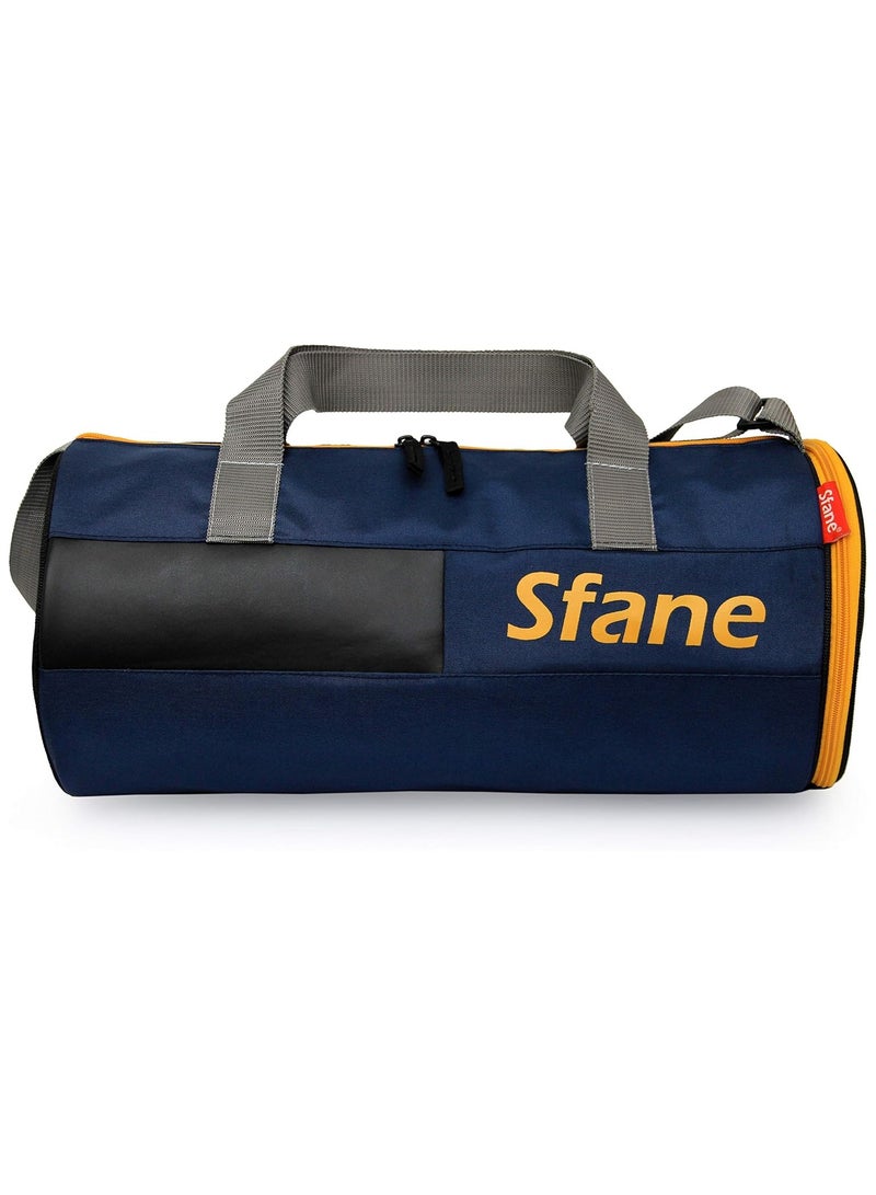 SFANE Polyester 9.84 inches Duffle Gym Bag with Separate Shoes Compartment, Navy Blue, Gym Bags
