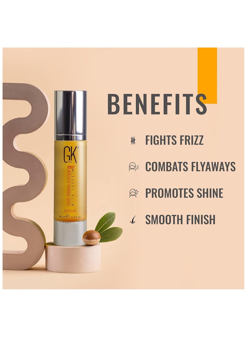 GK HAIR Global Keratin Argan Oil Hair Serum for Women and Men Regular use Hair Serum for Curly and Damaged Hair 100ML