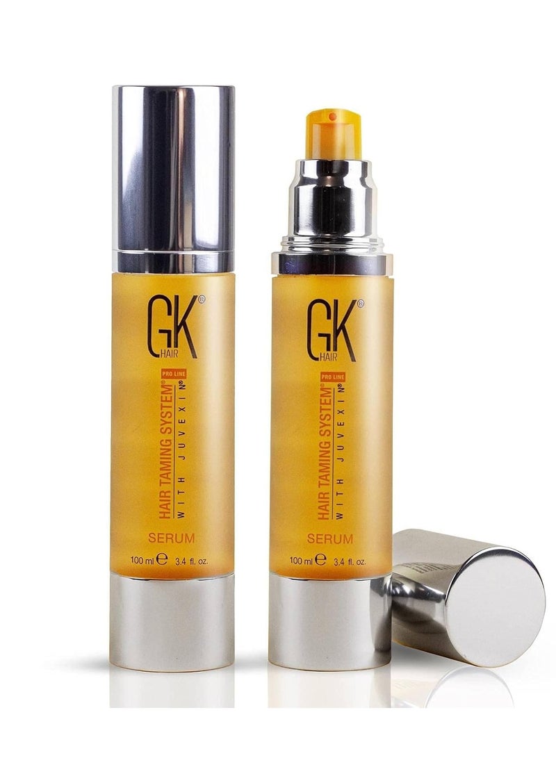GK HAIR Global Keratin Argan Oil Hair Serum for Women and Men Regular use Hair Serum for Curly and Damaged Hair 100ML