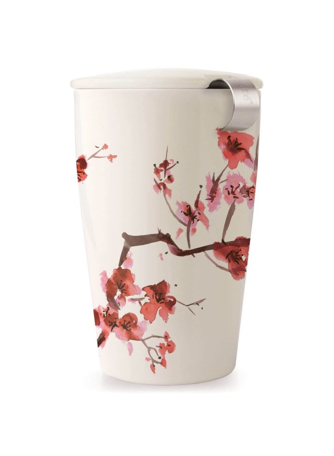 Tea Forte Kati Cherry Blossoms Ceramic Mug With Infuser