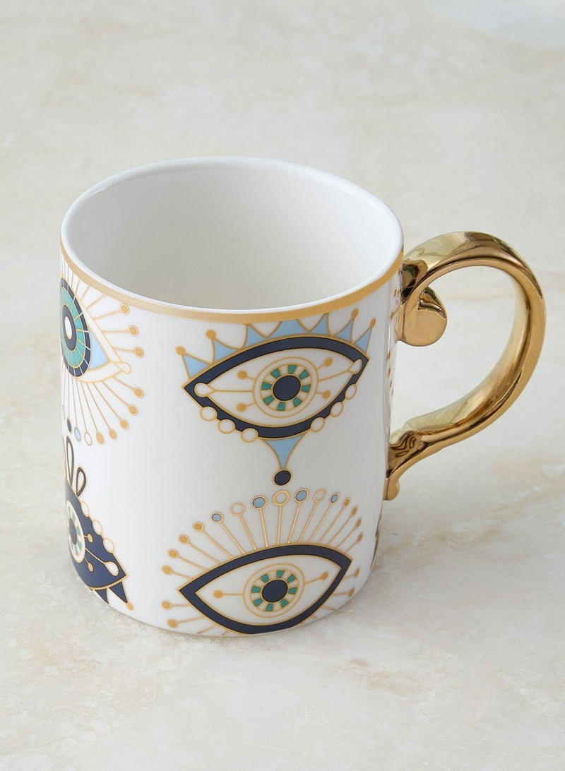 Celeste Evil Eye Ceramic Mug - Ward Off Negativity with Style