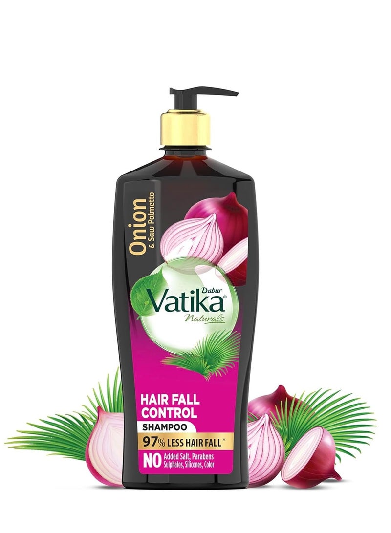 Dabur Vatika Onion Hair Fall Control Shampoo 640ml Up to 97% Hair Fall Reduction