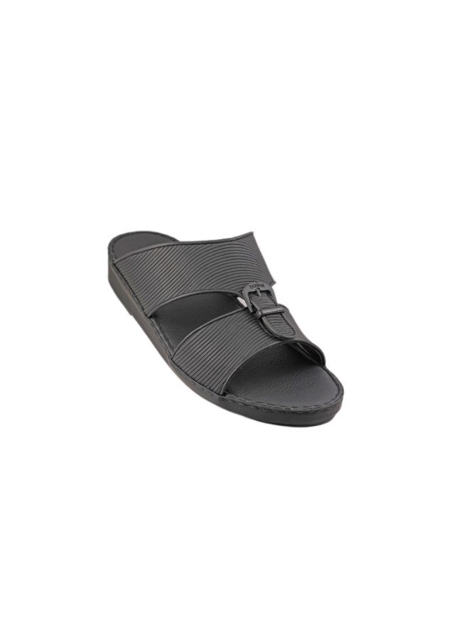 008-2868 Barjeel Uno Mens Arabic Sandals 001942 Black