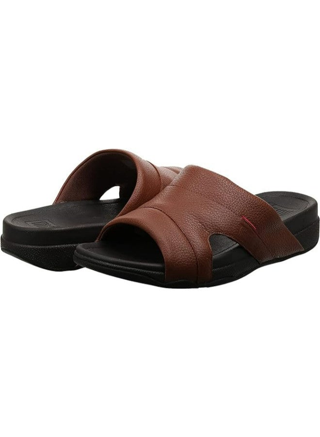 049-751 Fitflop Mens Sandals Freeway Pool Slide L66-167 Brown