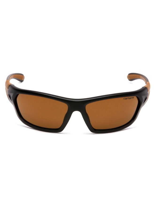 Pyramex Safety Products CHB218D   Carbondale Safety Glasses  Sandstone Bronze Lens with Black Tan Frame  Sandstone Bronze