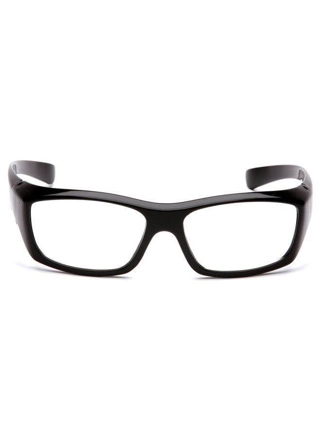 PYRAMEX SB7910D15 Pyramex Clear Safety Reader Glasses  Scratch-Resistant Black Frame