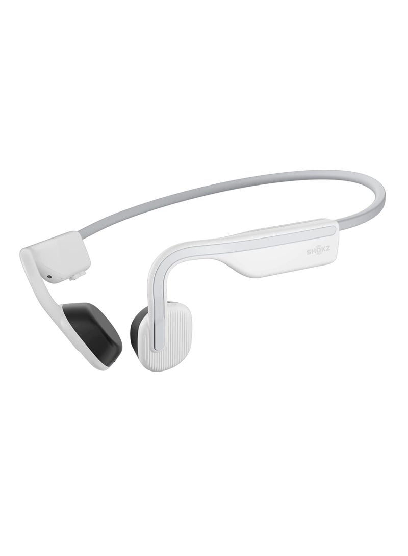 OpenMove Bluetooth Wireless Headphones With Mic, Bone Conduction Wireless Headset White