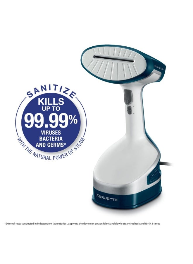 DR8120 X-Cel Powerful Handheld Garment and Fabric Steamer Stainless Steel Heated Soleplate with 2 Steam Options 1600-Watts White