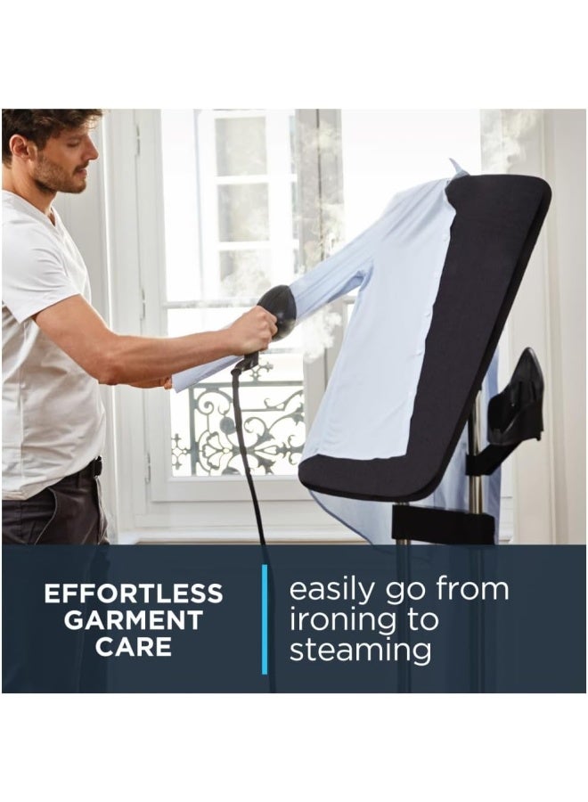 Rowenta Qr1410 Ixeo All In One Pro-Garment Steamer And Iron, Black