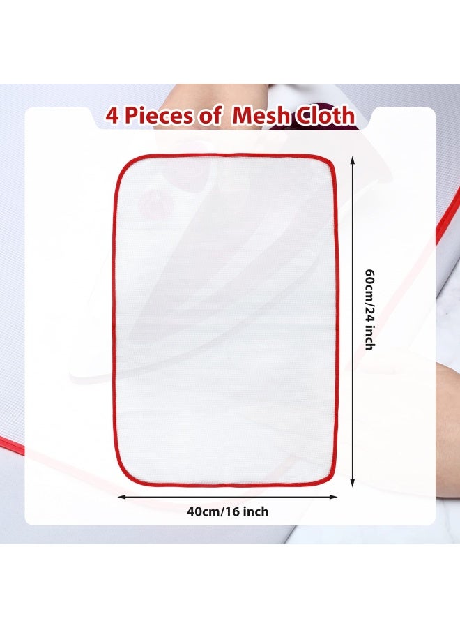 Protective Ironing Scorch Mesh Cloth Scorch Saving Ironing Protector Pressing Cloth Pad For Easy Ironing And Protection 4 Pieces