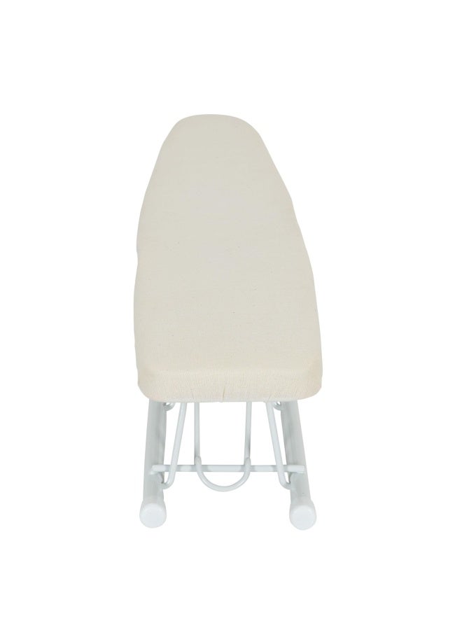 Basic Sleeve Mini Ironing Board  Natural Cover And White Finish  4.5 X 20 Ironing Surface