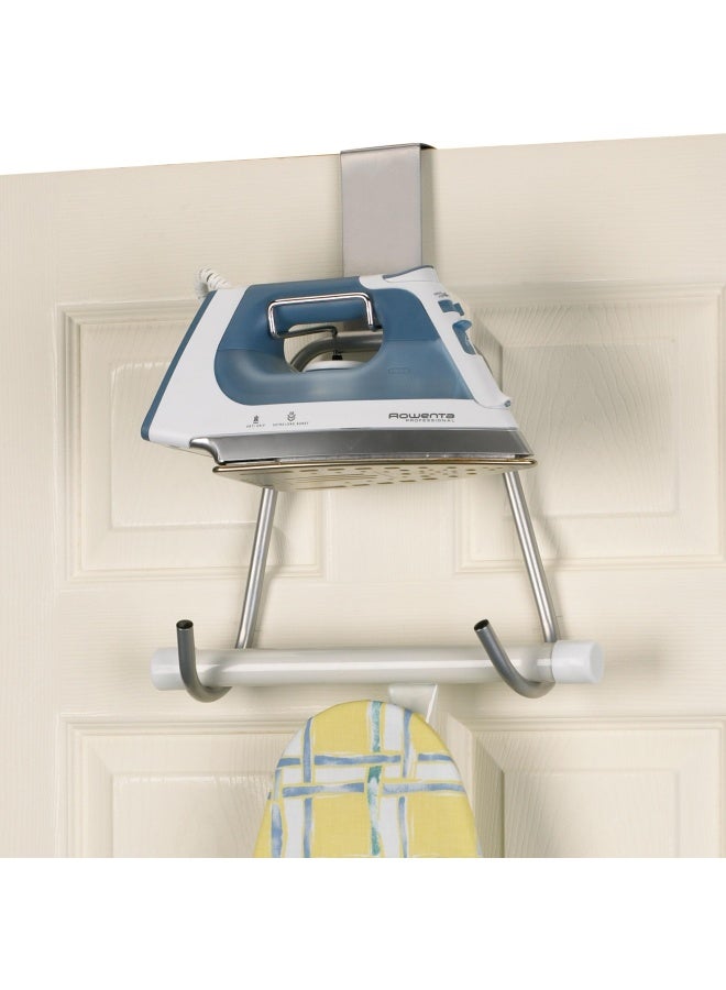 Household Essentials Over The Door Ironing Board Holder Silver